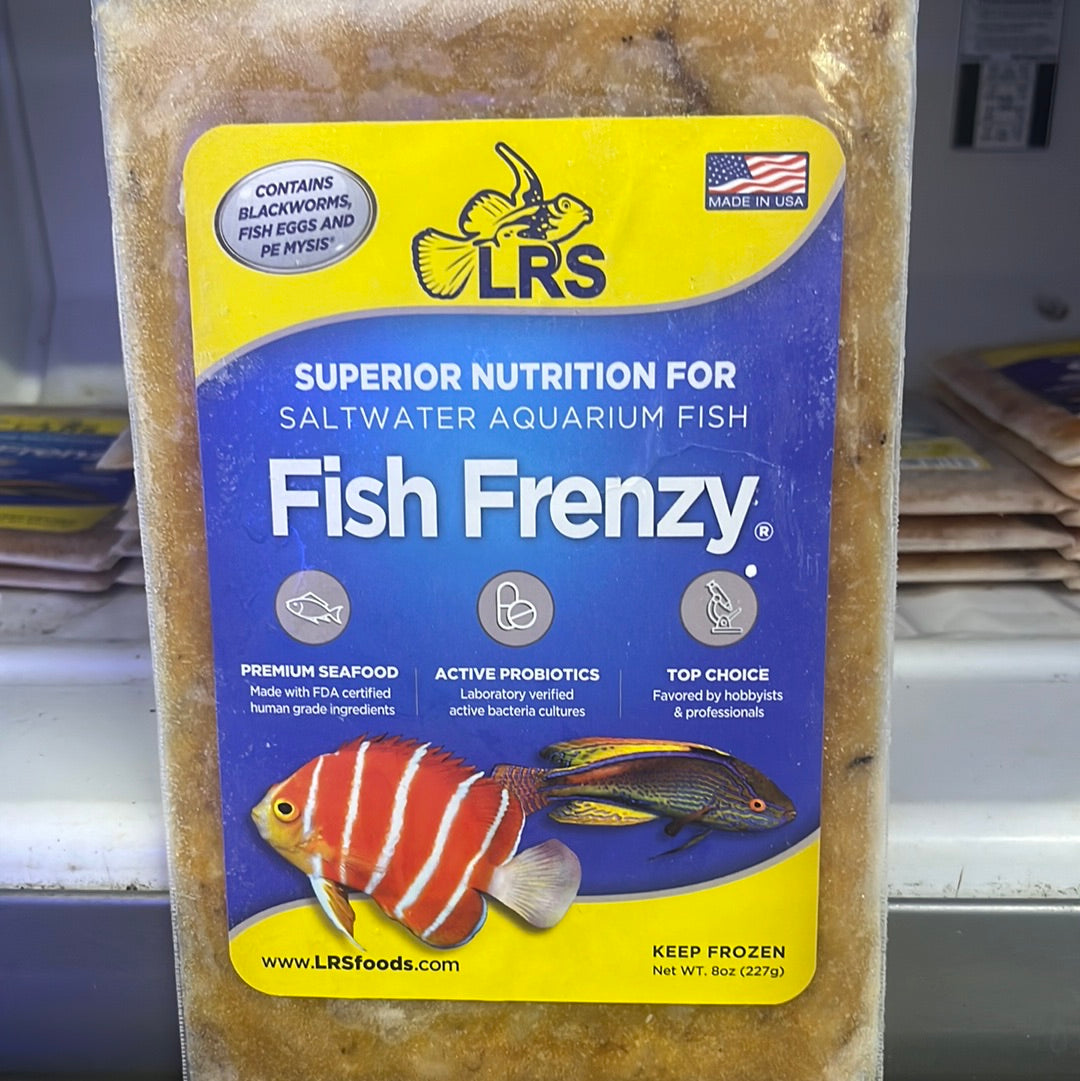 LRS Fish Frenzy 8oz fish food Coral's Coral