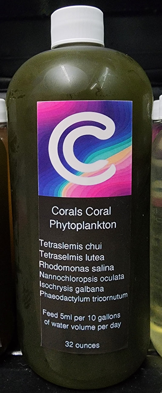 LIVE Rainbow Phytoplankton Blend - 6 Different Phytos for Coral Reef Health, Growth & Color More than just FOOD!