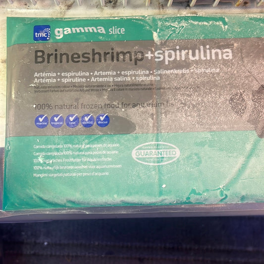 Gamma slice Brineshrimp+spirulina 250g fish food