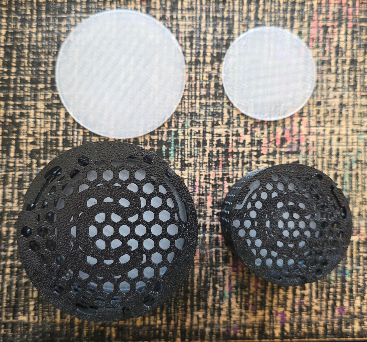 Black Cages with Discs